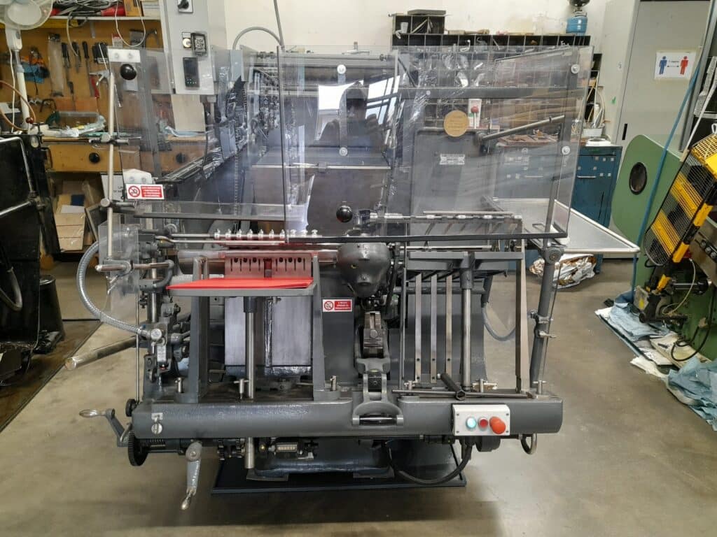 heidelberg gt con stampa a caldo